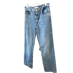 Zara high waisted straight leg jeans size 6